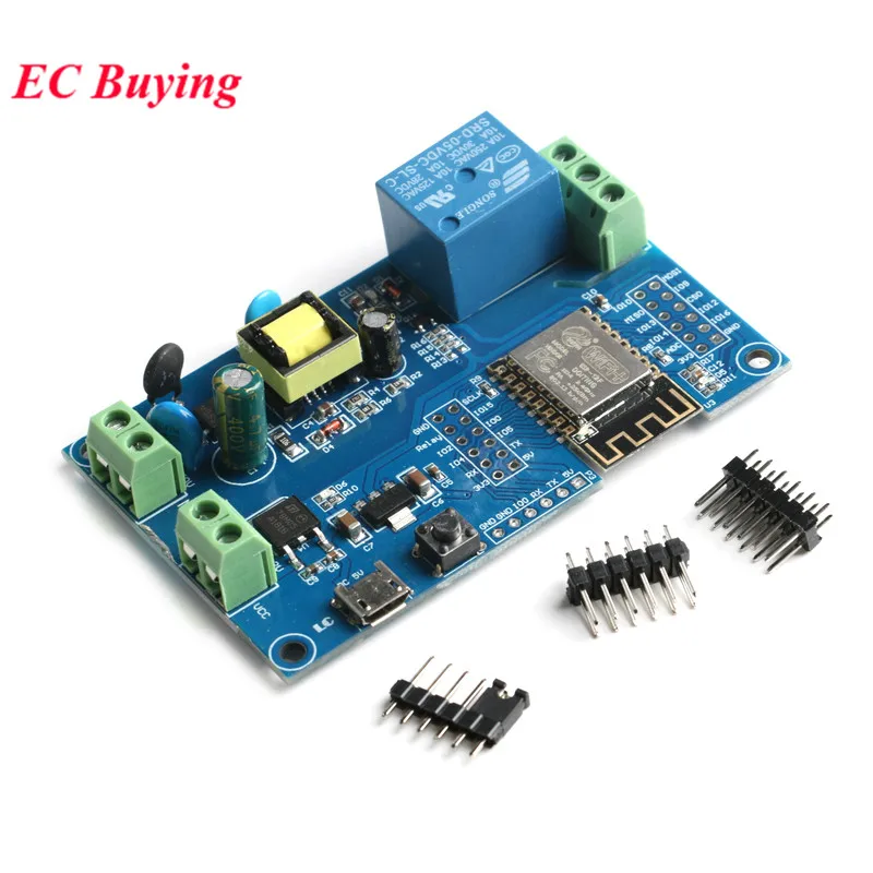 ESP8266 WIFI Wireless Relay Module ESP-12F AC 220V DC 5V 12V Power Supply ESP 12F Development Board Remote Control Smart Home