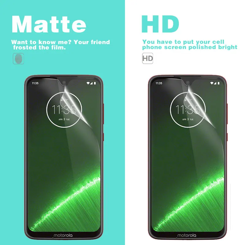 Premium Anti-Glare Matte Film & HD Glossy Film For Motorola G3 G4 G5 G5S G6 G7 G 5G 2022 Power Play Plus Screen Protector Film