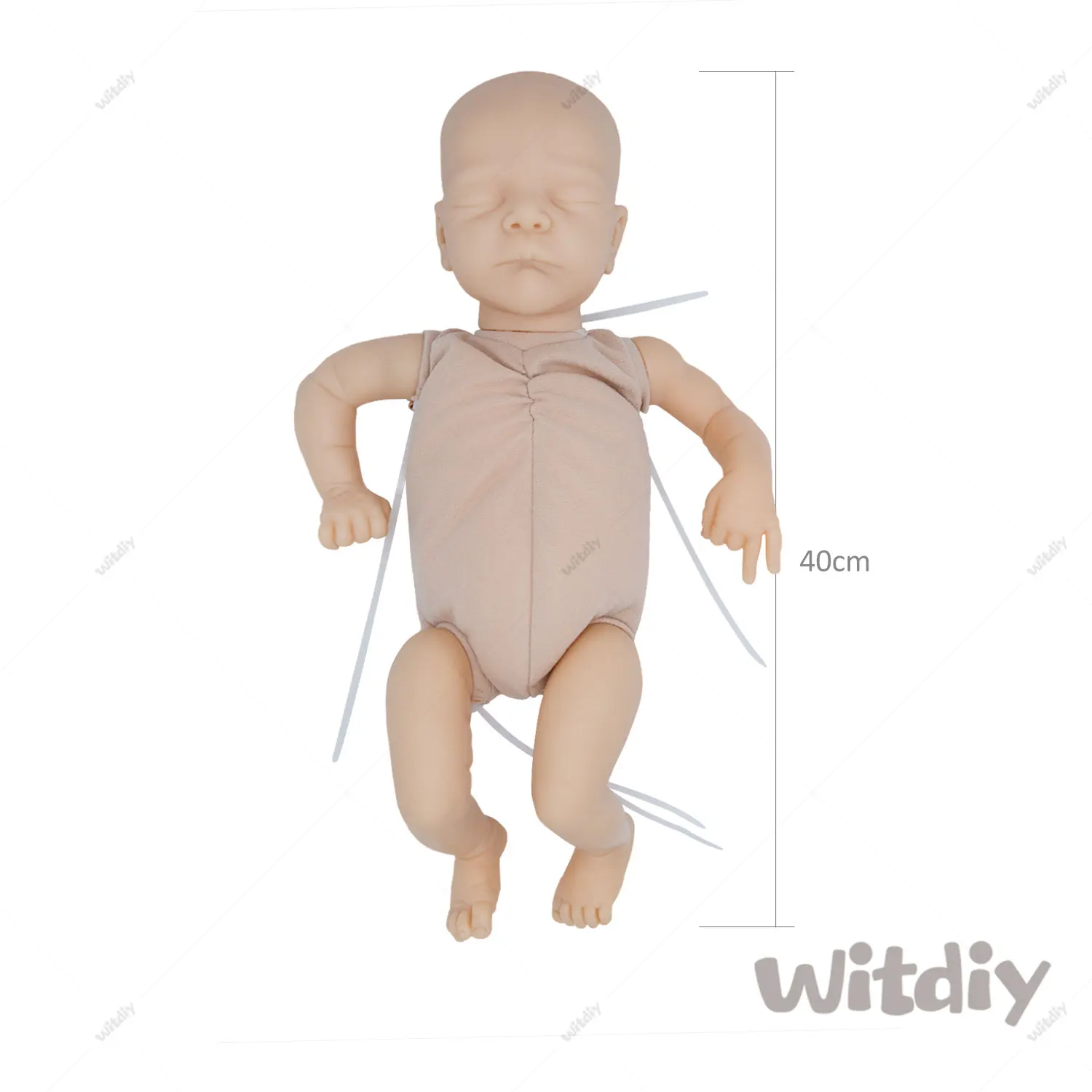 Witdiy Mick 40 cm/15.75 inch new vinyl blank reborn doll baby unpainted kit/Give 2 gifts