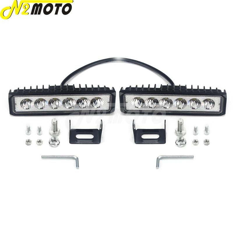 Universal Motorcross SUV ATV LED DRL Work Lights Spot Flood Fog Lamp For Harley Honda Yamaha Automotive Trucks Off Road 4x4 Cars