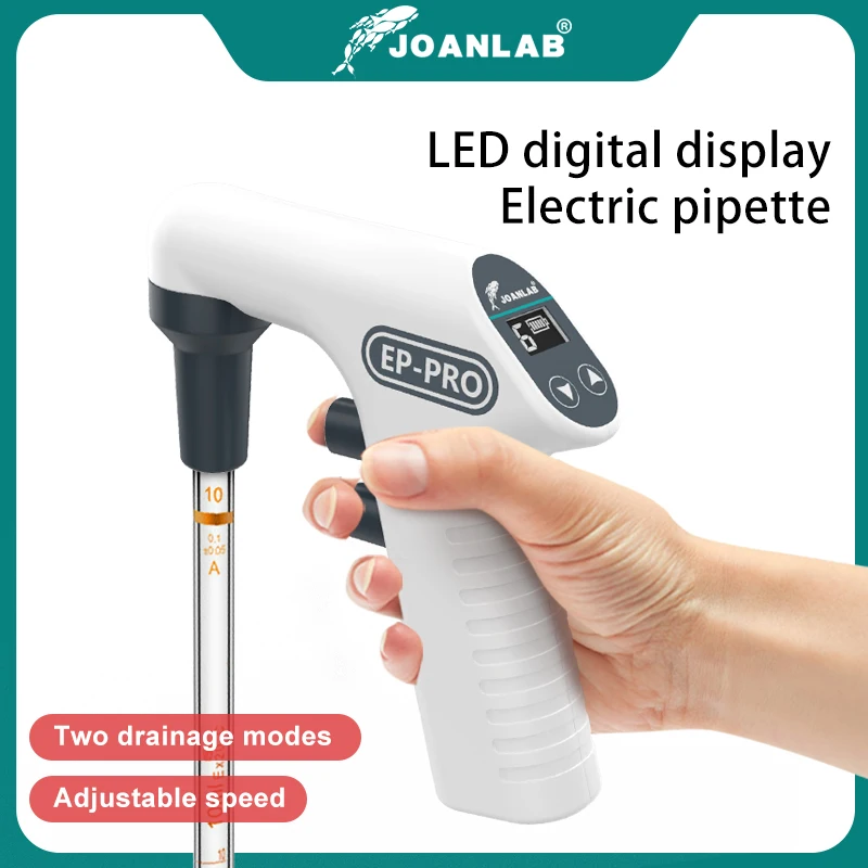 JOANLAB contrôleur de Pipette électrique grand Volume équipement de laboratoire de Pipette automatique pompe de Pipette électronique 110v à 220v