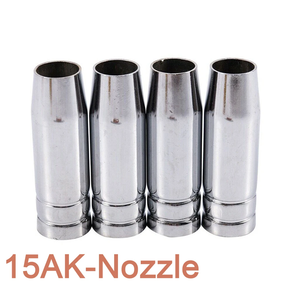 19Pcs Welding Torch Nozzle Part Kit Conical Nozzle Sleeve Rod Tool Set For Binzel 15AK MIG MAG Welding Torch Welder Accessories