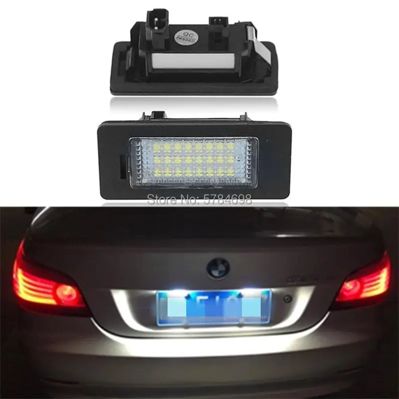 2Pcs Canbus Led Number Plate For BMW e60 Number License Plate Light Lamp For BMW E39 M5 E70 E71 X5 X6 E60 M5 E90 E92 E93 M3