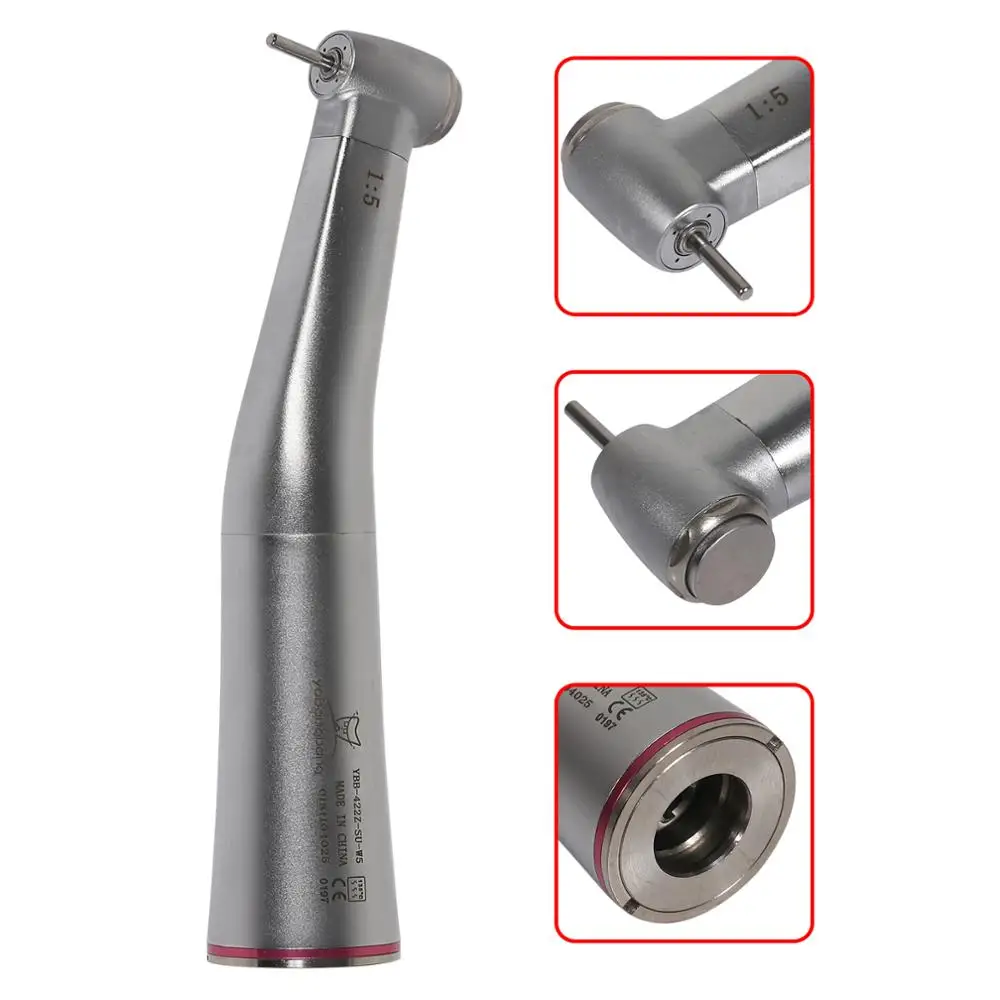 NSK Style MINI Head Ratio 1:5 Increasing Contra Angle 4 Water Sprays Dental Low Speed Handpiece Fit KAVO dentistry Oral