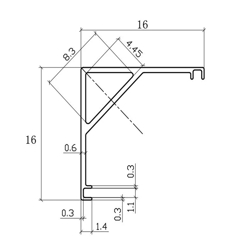 U/v-vormige Led Aluminium Kanaal 0.5M, gebruikt dla 3528 5630 5050 Led taśmy Led Aluminium kanał kryty Verlichting