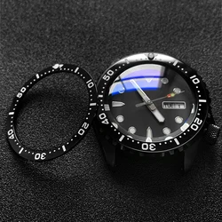 Luminous  Flat ceramic bezel insert 38*31.5mm Luminous pip at 12  For  SKX007 SKX009 watch parts