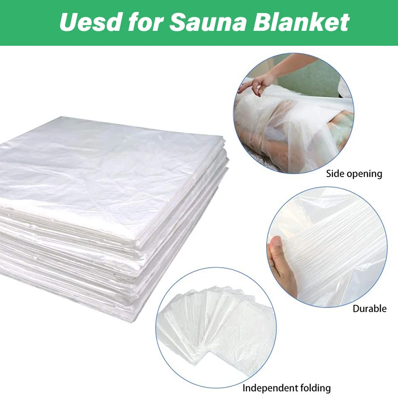 50PCS/Bags Infrare Sauna Blanket Bath Bags Sauna Blanket Plastic Sheet Body Blanket Sauna Films 47\