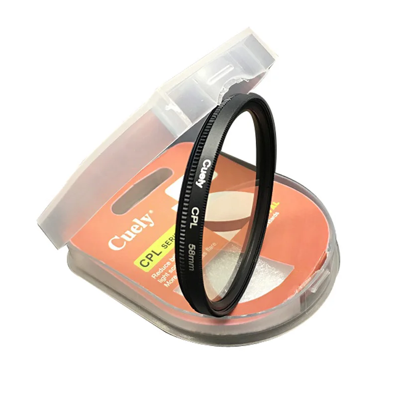 CPL Digital Filter 37 40.5 43 46 49 52 55 58 62 67 72 77 82mm lens Lens Protector for canon nikon DSLR SLR Camera with box