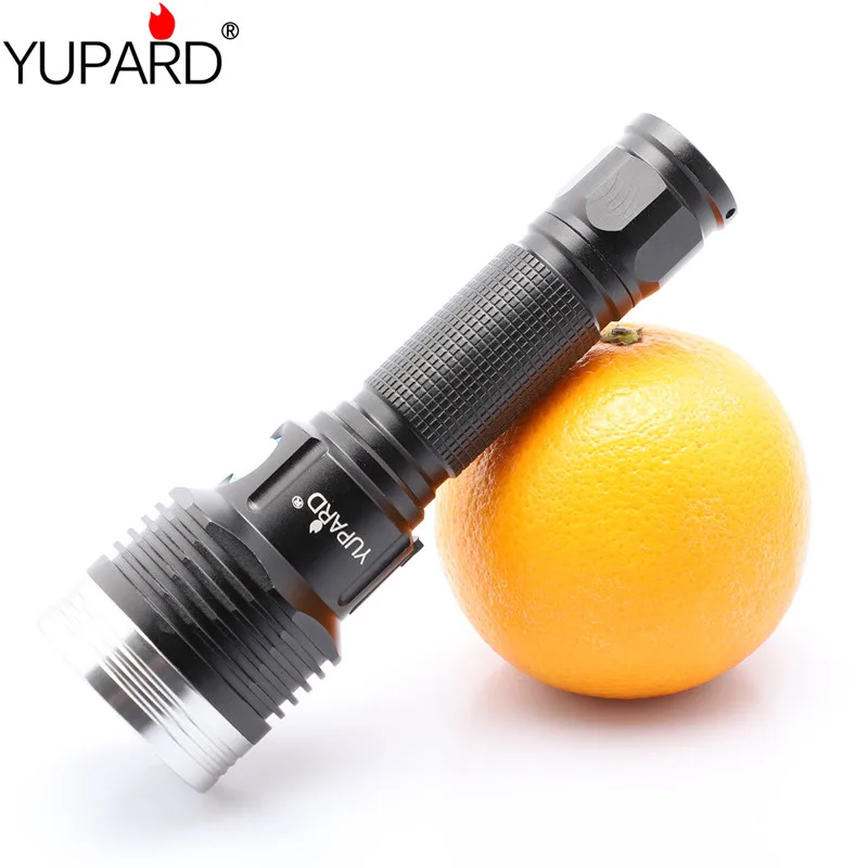 

YUPARD Outdoor spotlight USB charging glare flashlight SST20 LED aluminum alloy outdoor long-range lighting tactical flashlight