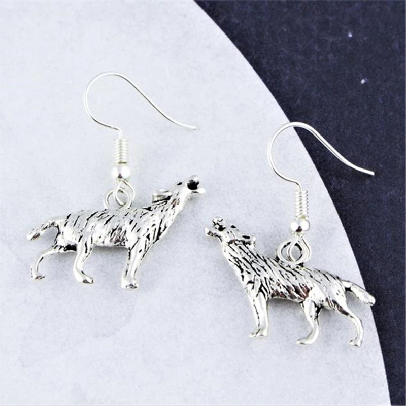 Wolf Earrings, Werewolf Earrings, Animal Earrings, Wolf Jewellery, Wolf Charm, Werewolf Jewelry, Earrings for Man Woman