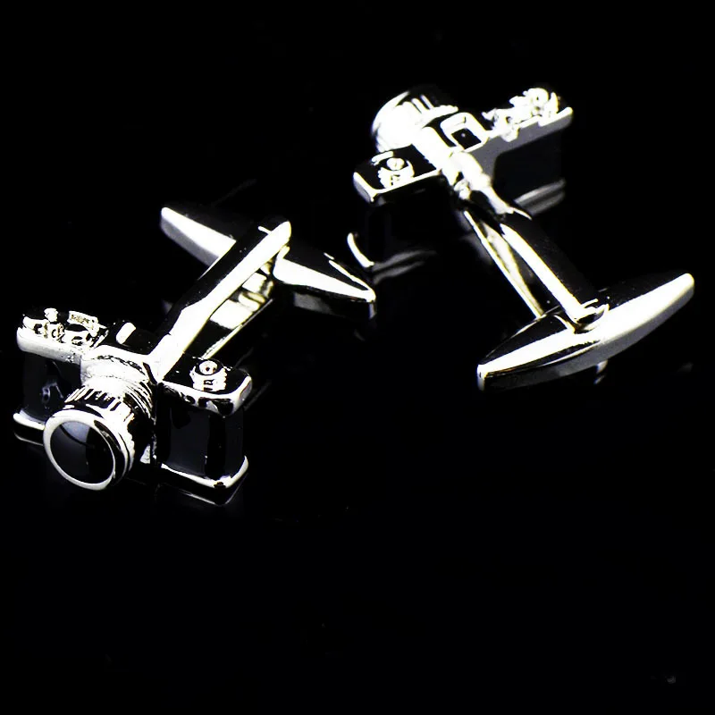 Novelty High Quality Camera Model Cufflinks for Mens Shirt Cuff bottons Enamel Cuff links Brand Male Cuffs Accessories