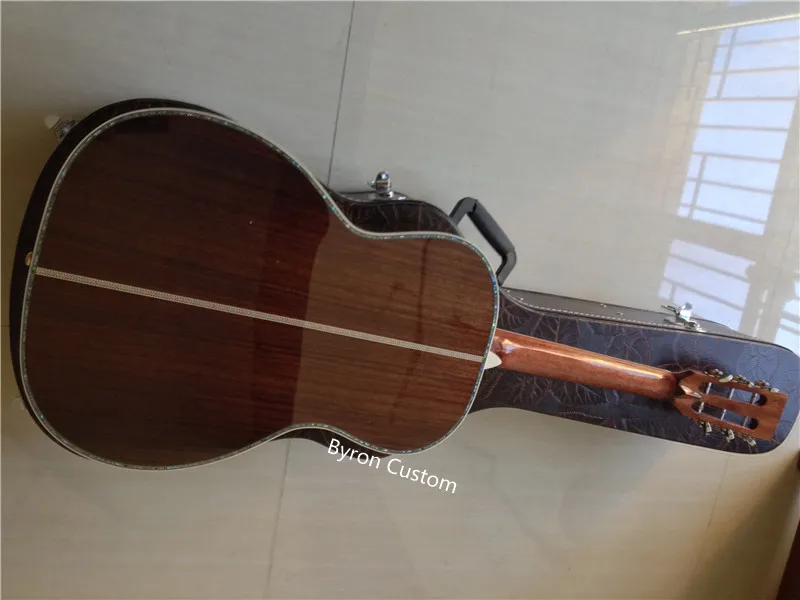 free shipping all Solid OO classical acoustic guitar customize 42sc slot head handmade acoustic guitar