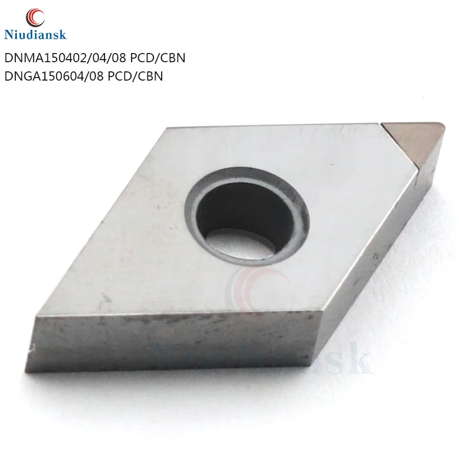 DNMA150402 DNMA150404 150404 DNGA150404 150408 PCD CBN inserti diamantati utensili per tornitura nitruro di boro cubico lama da taglio per tornio CNC