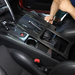 For Nissan GTR R35 2008-2016 Real Carbon Fiber Car Central Control Gear Panel Decorative Sticker Car Interior Accessories