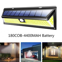 180/118/90 LED Solar Light Outdoor PIR Motion Sensor Waterproof  Wireless Wall Lamp For Yard Garden Street Lights