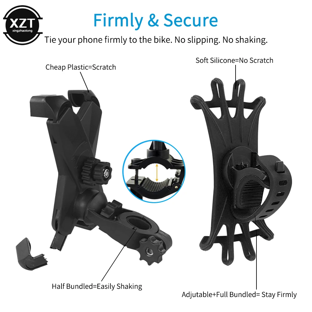 Uniwersalny silikonowy uchwyt na telefon rowerowy motocykl na IPhone 12 11 pro max 7 8 plus X Xr stojak na telefon komórkowy uchwyt na rower GPS