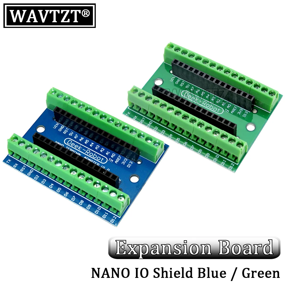 WAVTZT Standard Terminal Adapter Board For Arduino Nano 3.0 V3.0 AVR ATMEGA328P ATMEGA328P-AU Module Expansion Shiled Module