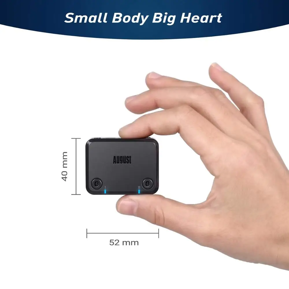 أغسطس ترقية MR270 aptX HD الكمون المنخفض جهاز إرسال بلوتوث بلوتوث v5.0 زوجان من سماعات الرأس اللاسلكية إلى تلفزيون الكمبيوتر