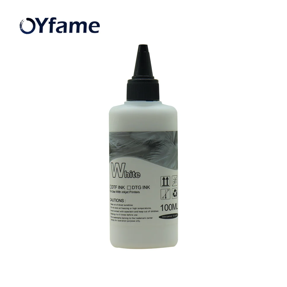 OYfame 100ml DTF Ink kits For DTF Printer Directly to film PET Film dtf ink cleaner solutions for R1390 L1800 DTF Printer ink