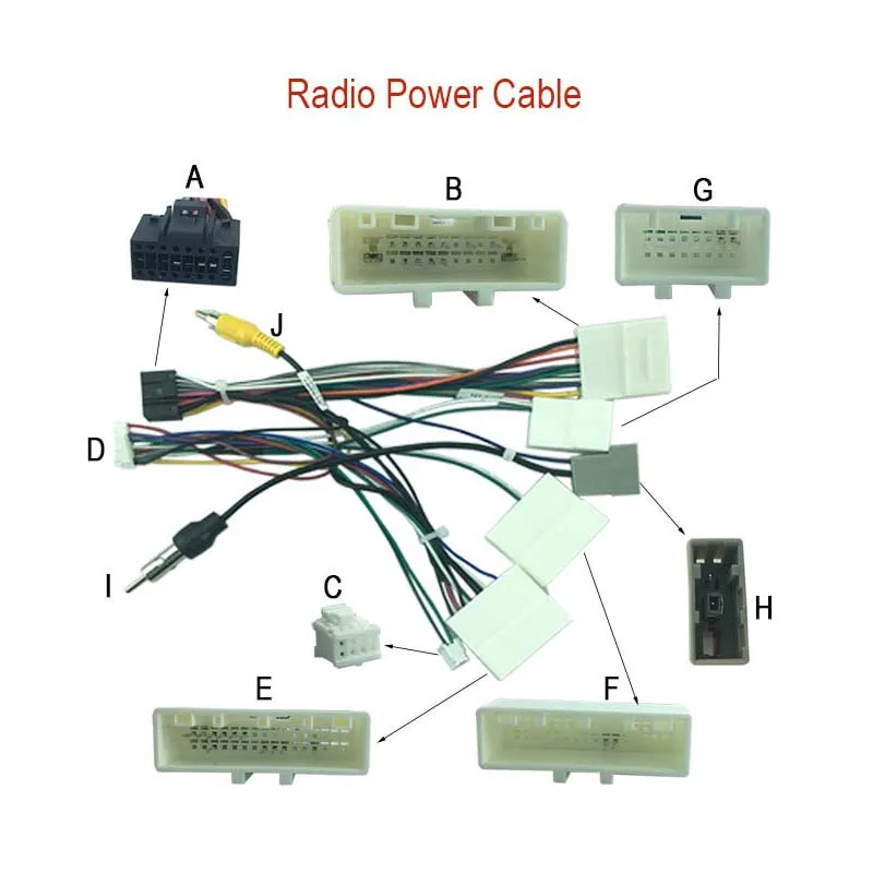 Car Android Multimedia Player Cable Wire Harness Adapter Canbus For Nissan Teana X-Trail Qashaqi Murano Lannia Tiida Sylphy