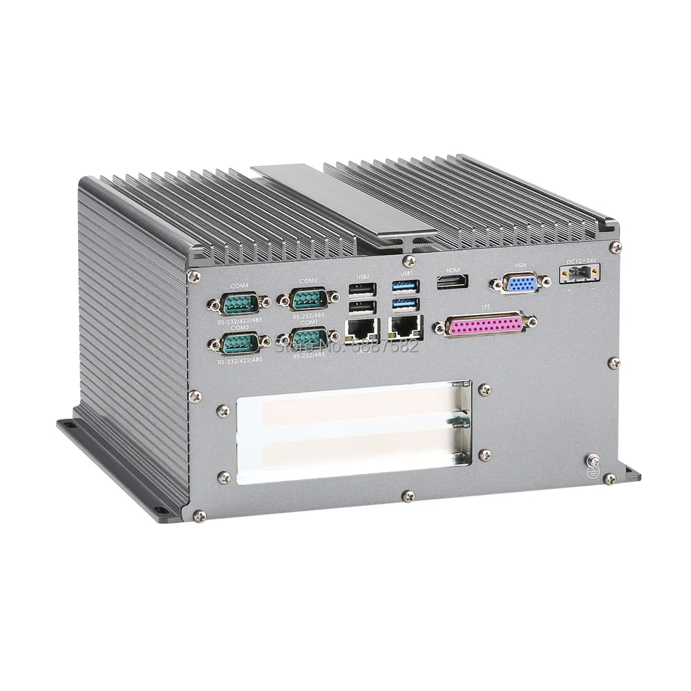 ABOX-9018 mit Intel i5-7267U CPU 2*PCI 6*COM Lüfterloser Embedded Box PC 2*LAN