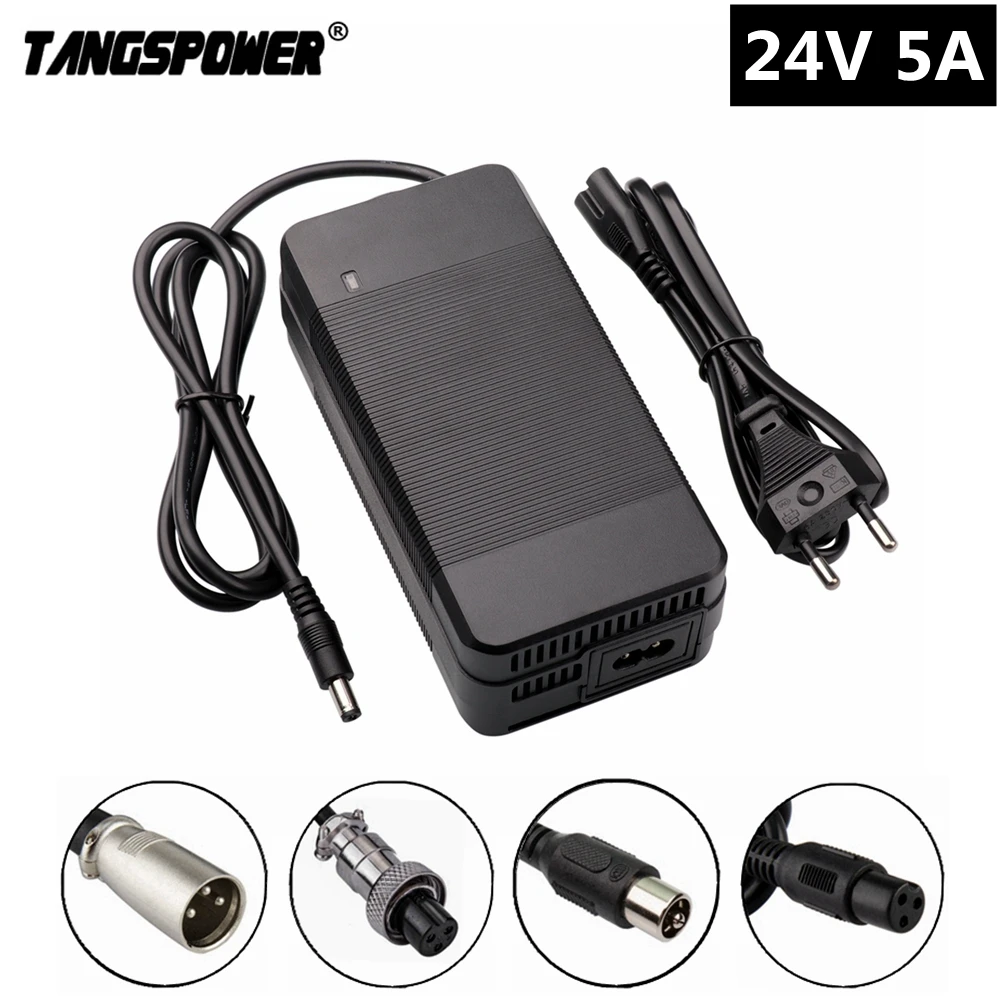 

TANGSPOWER 24V 5A Electric Wheelchair Golf Cart Lead Acid Battery Charger For 28.8V Lead-Acid Battery Charger Fast Charging