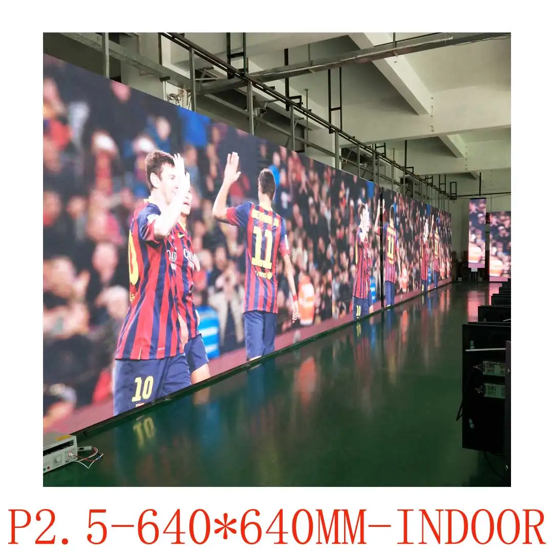 Aluminium Die Casting Box P2.5 Indoor LED Display Module Board 64x64 Pixels High Resolution 1/32 Scan Screen