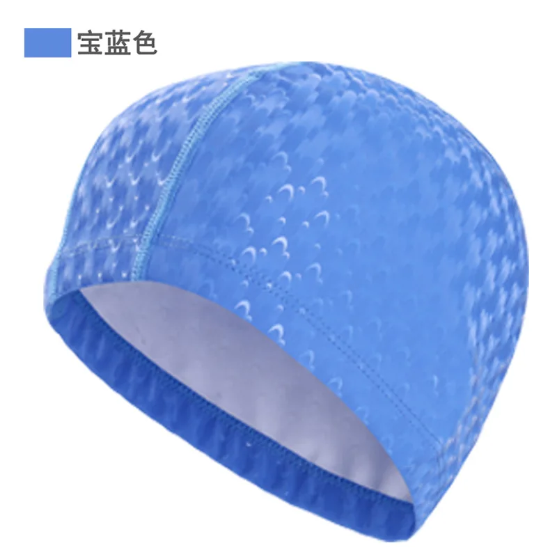 New Swimming Accessories PU Swim Pool Hat 2024 Adult Men/Women Ear Protection Polyurethane Non-slip Professional Swimming Cap