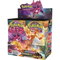 Juego de cartas coleccionables de Pokémon, juego de cartas coleccionables, Darkness Ablaze, Sword & Shield, serie TCG, caja de refuerzo, 36 bolsas, 324 unidades