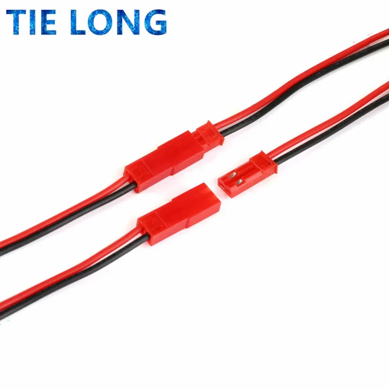 10Pairs 100mm 200mm 2 Pin JST Plug Connector Male+Female Plug Connector Cable Wire for RC Toys Battery LED Lamp