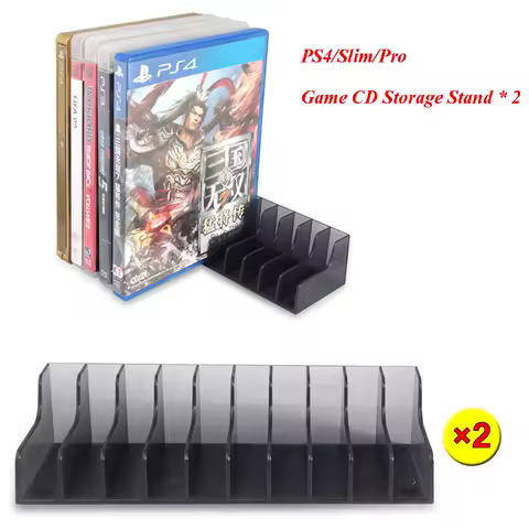 CD Holder Video Game Discs Accessories For Sony PS4 Pro Slim Play Station Playstation PS 4 Stand Support Base Gamer Accesorios