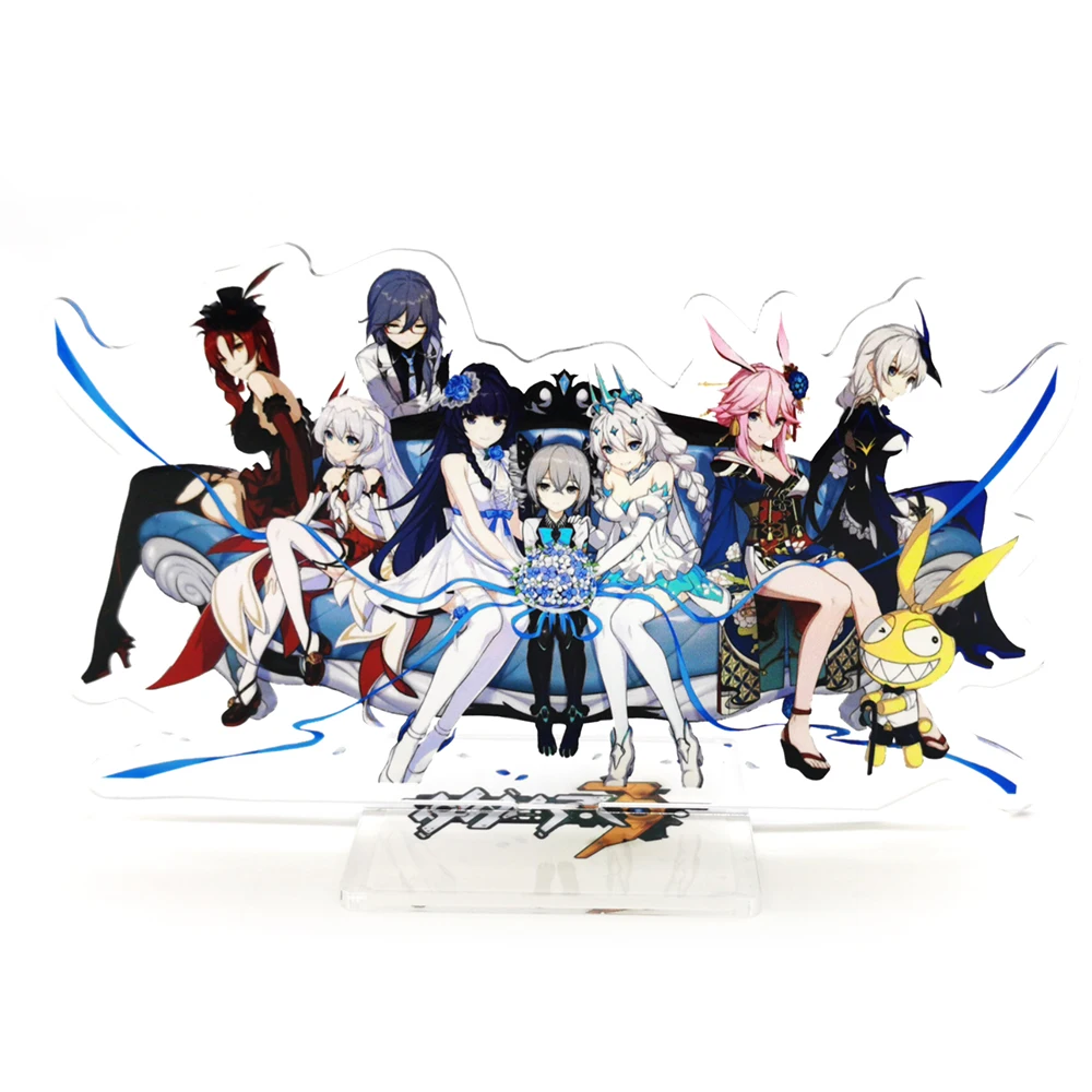 

Honkai Impact Benghuai Collapse 3 Reburn Kaslana Kiana Kallen GM acrylic stand figure model plate holder cake topper anime