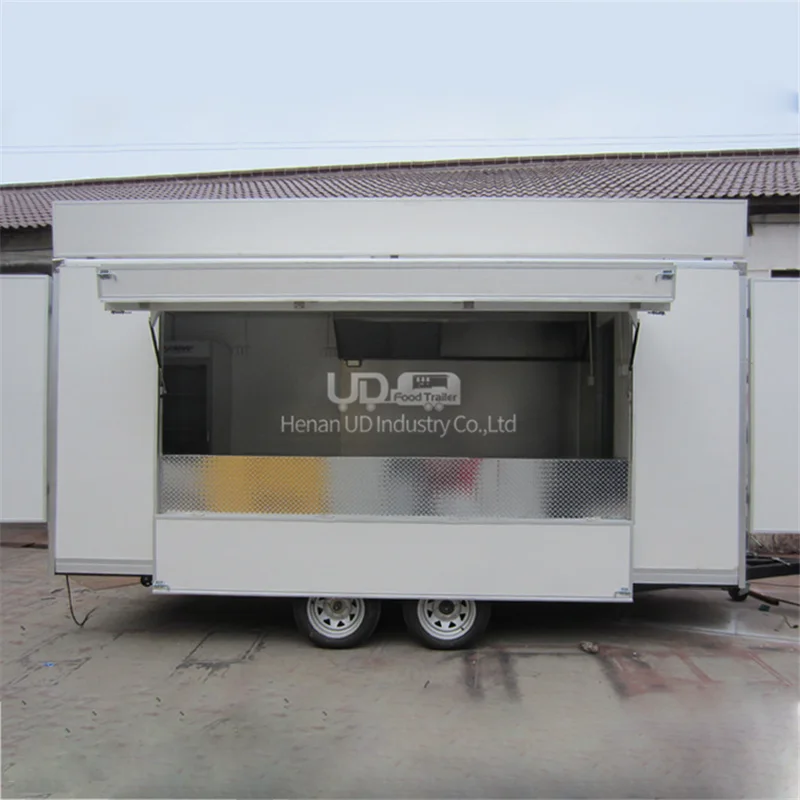 Custom Kitchen Food Trailer Hamburger Coffee Hot Dog Cart Ice Cream Pizza Van Trailers Mobile Fully Equipped Food Truck