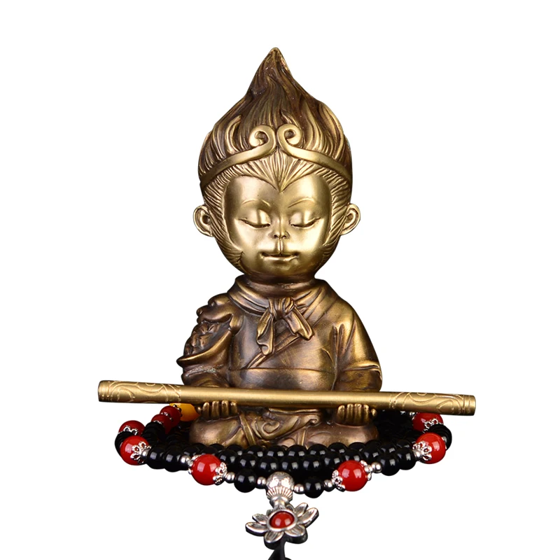 

Car Decoration Car Accessories High-End Creative Atmosphere Copper Sun Wukong Qi Tian Da Sheng Car Supplies Home Decoration