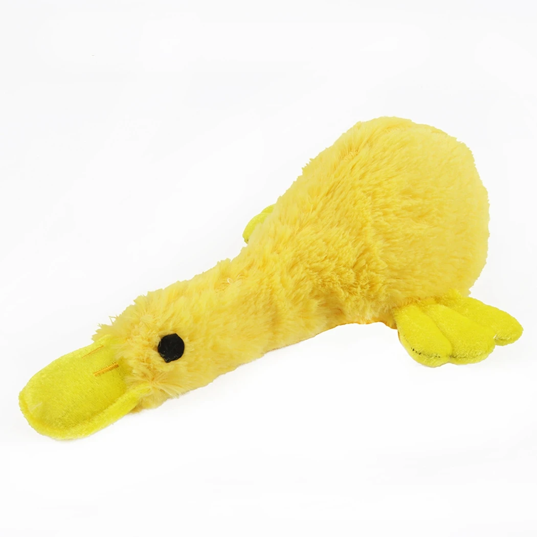 Pets Dog Toys Screaming Duck Squeeze Sound Toy for Dogs Super Durable & Funny Squeaky Yellow Plush Duck Dog Chew Toy