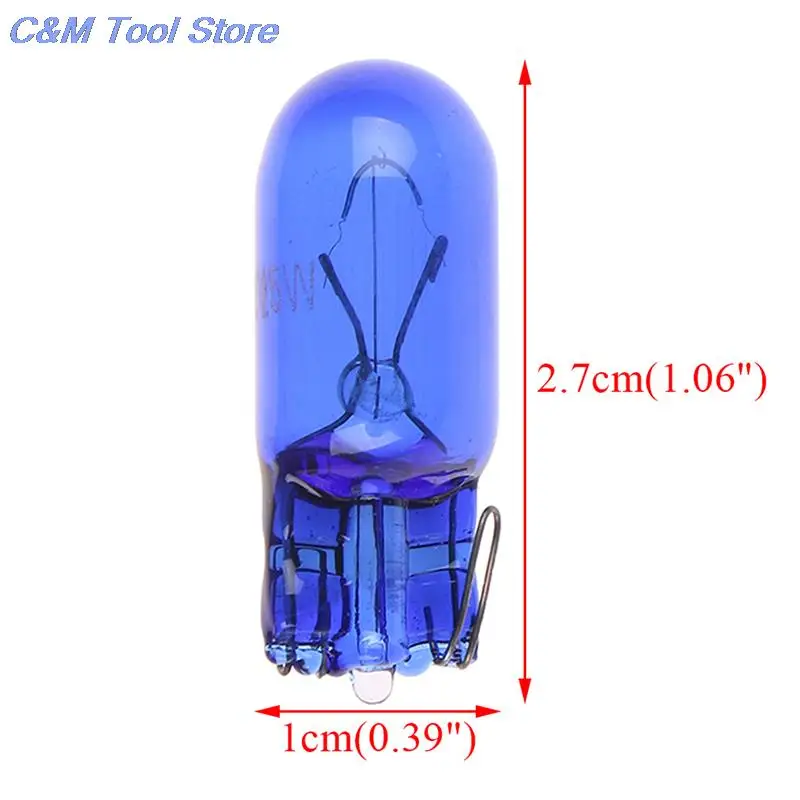 10pcs 5W Halogen Bulb Signal Car Light Source parking 8000K T10 5W 194  Interior Car light Lamp Cool White