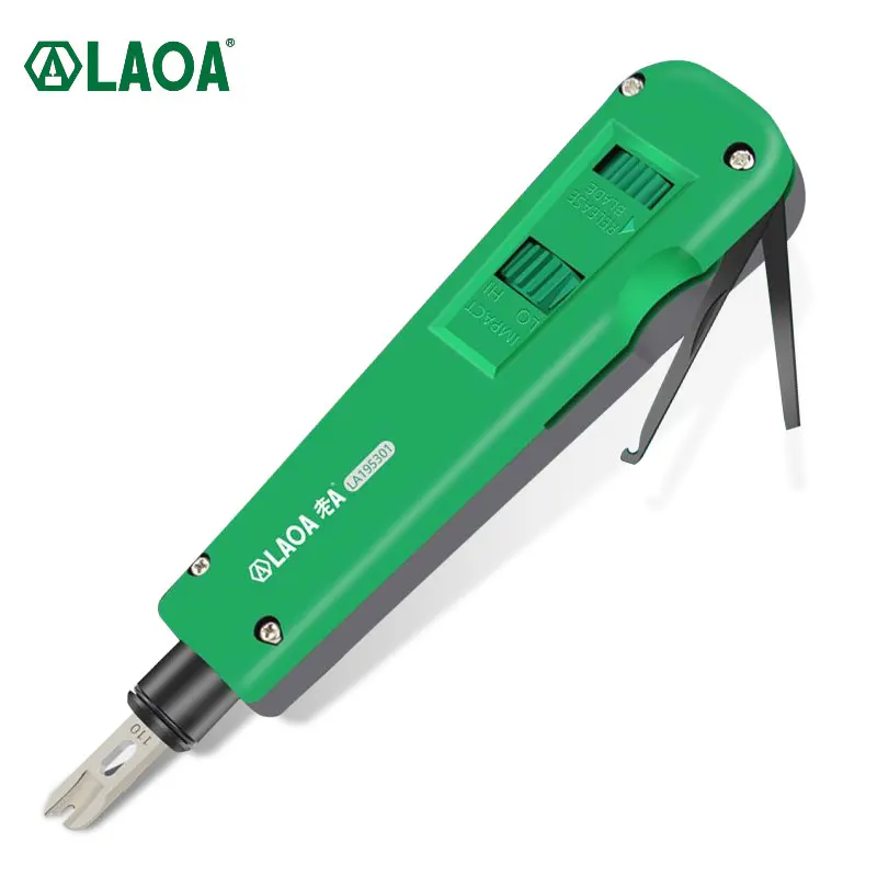 LAOA Punch Down Impact Tool 110/88 Terminal Crimper Professional Telecom Phone Wire Cable Optical Crimping Pliers Network Kit