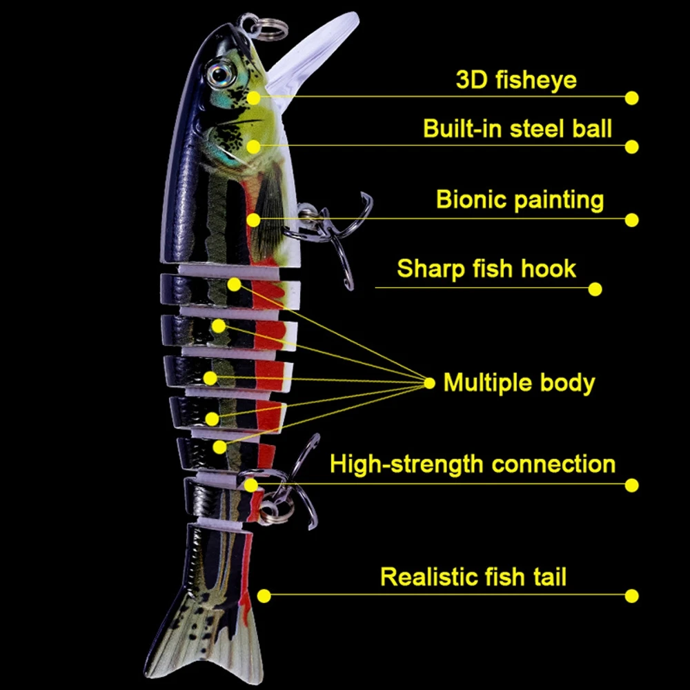 Señuelo articulado duro para pesca de carpa - imagen 5