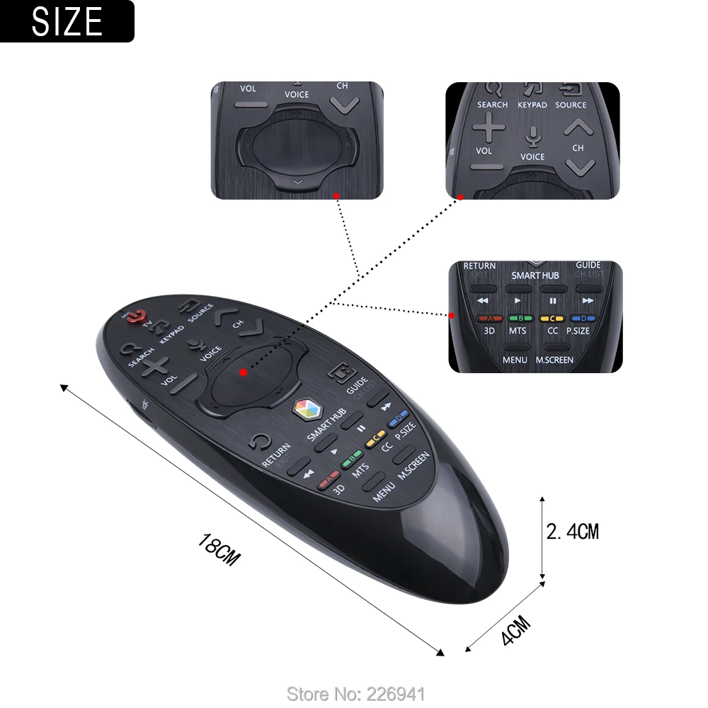 Pilot nadaje się do samsung tv BN59-01181B BN5901181B UA55H8000AW UA65HU8500W