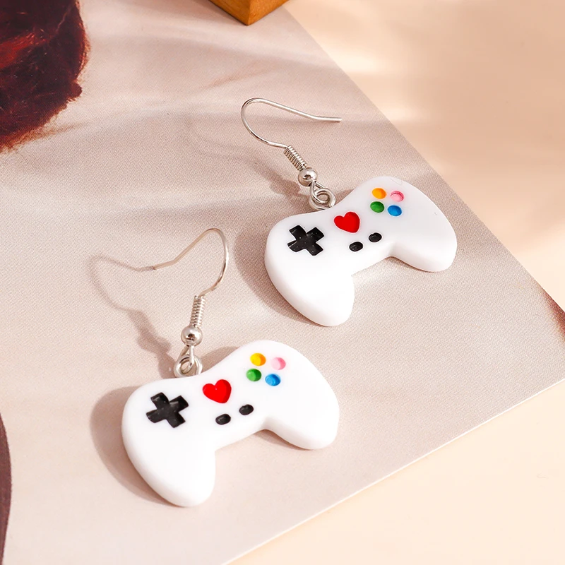 Funny Game Console Controller Earrings for Women Mini Cute Handle Dangles Earring Creative Jewelry Gift Game Girl Welfare