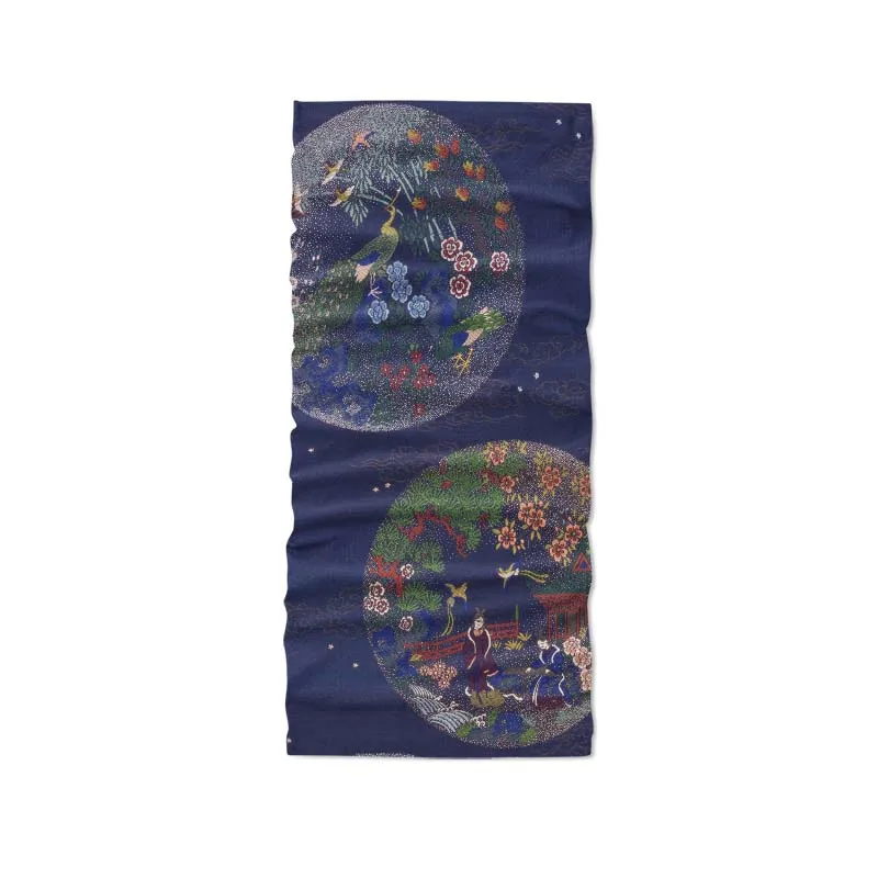 Foulard Hijab unisexe imprimé 3D Style japonais, motif de tissu, Bandana pour femmes, bandeau tubulaire pour cyclisme, guêtre de cou