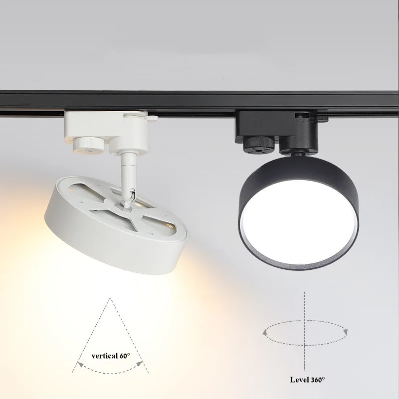 9W 12W 18W 24W Led COB Track light Dimmable  Ceiling Rail Track lighting Spot Rail Spotlights Replace Halogen Lamps AC110/220V