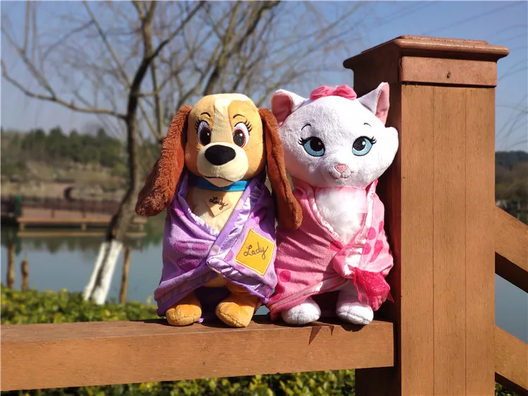 Disney Cartoon Lady and the Tramp Creative Baby Lady Pet Dog Plush Toys Soft Stuffed Animal Doll Birthday Present For Child 27CM