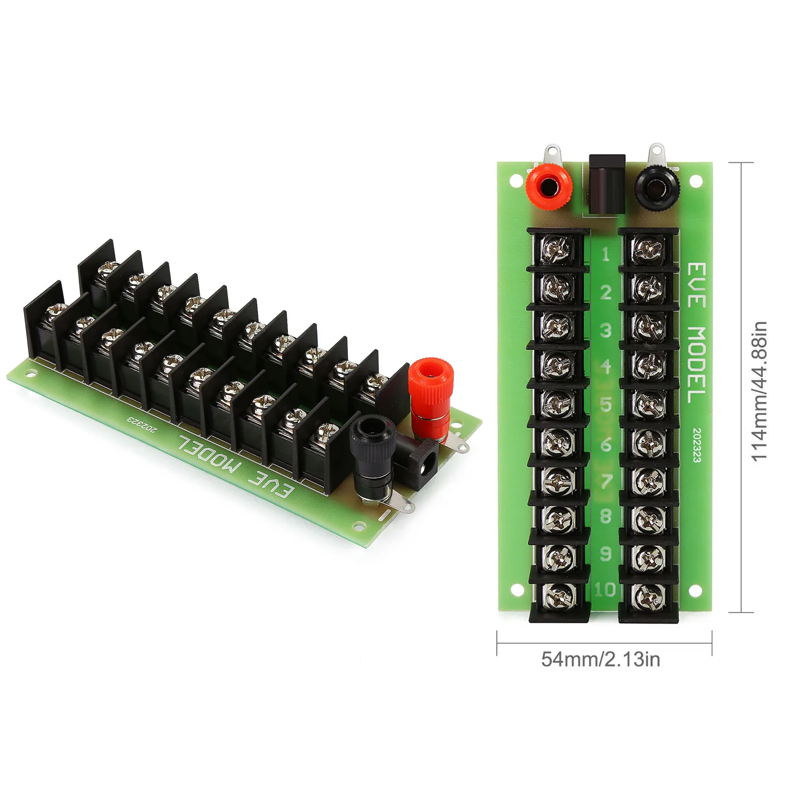 1 Unit Power Distribution Board 3 Inputs 2 x 10 Outputs for DC AC Voltage PCB005