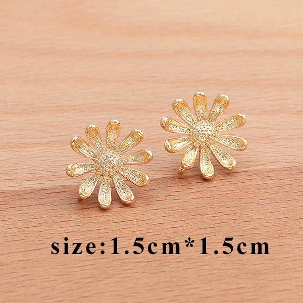 GUFEATHER M600, sieraden accessoires, 18k verguld, 0.03 micron, rhodium plated, stud oorbel, diy oorbel, sieraden maken, 10 stks/partij