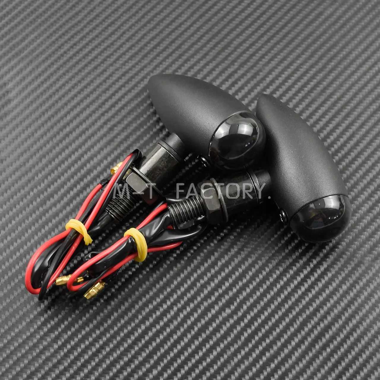 Motorcycle Bullet Turn Signals Indicators Blinker Lights Lamp Black For Harley Cruiser Chopper Cafe Racer For Honda For Kawasaki