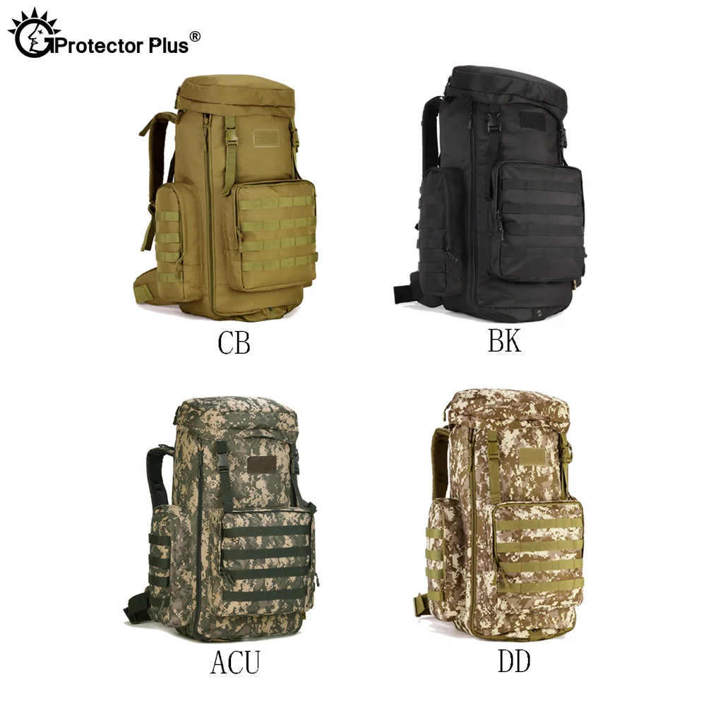 PROTECTOR PLUS 70L-85L Tactical Backpack Hunters Backpack Unisex Field Bag  CS CF Game Durable Outdoor Travel - AliExpress 18