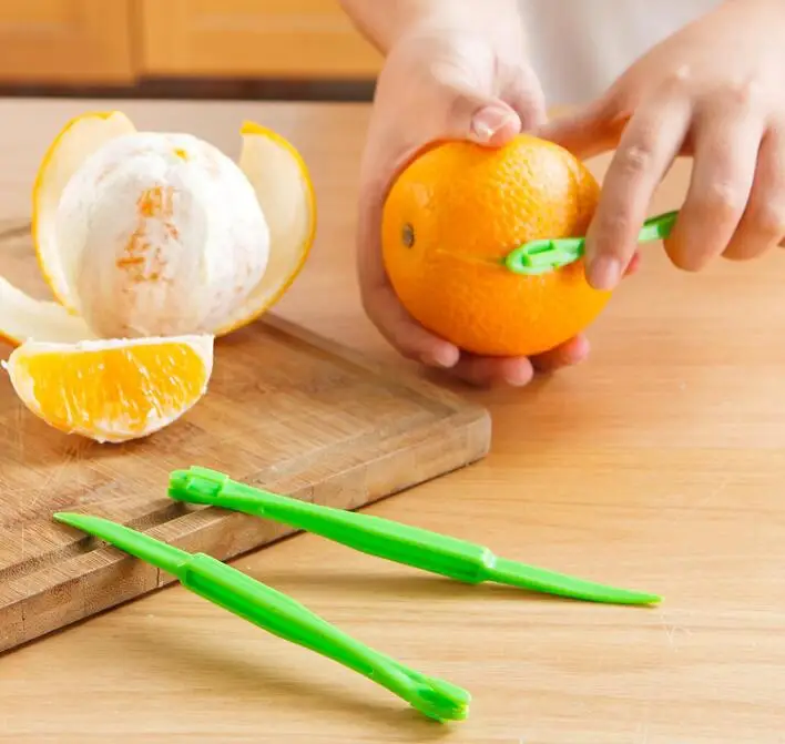 

200pc/pack hot sale creative long section orange peeler peel orange juice compact and practical helper