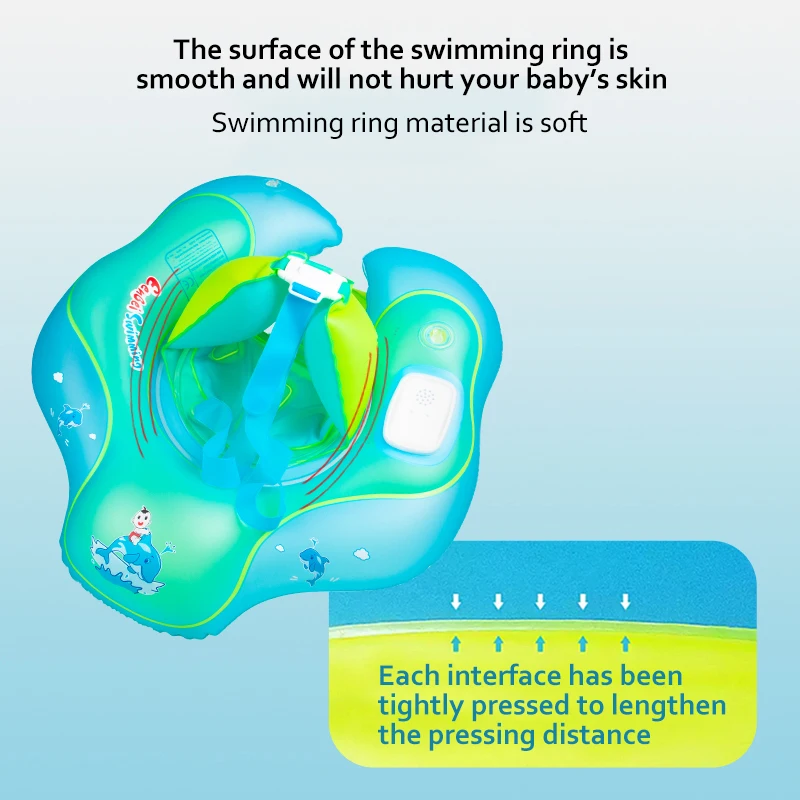 Eenbei baby swim float Rollver alarm baby swimming ring tilts more than 30° the swimming ring sounds an alarm care baby safety