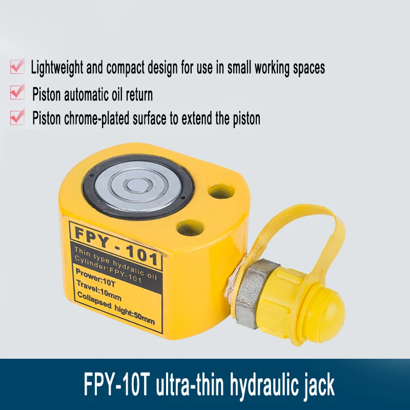 

FPY-10 Ultra-thin Portable Hydraulic Lifting Jack Split Hydraulic Booster Hydrocylinder 5T-100T